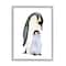 Stupell Industries Penguin and Chick Watercolor Painting Children's Nursery Arctic Framed Wall Art